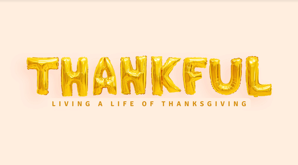 living a life of thanksgiving banner